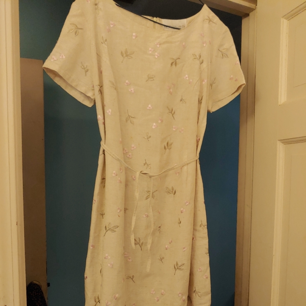Linen look Motherhood Maternity dress
